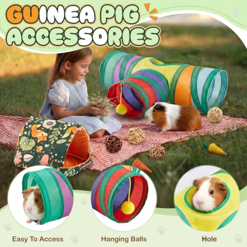 Guinea Pig Starter Kit, 12-Piece Cage Set,Stylish Style,Green - color: Green, style: Stylish Style
