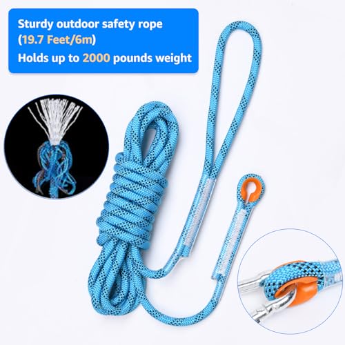 LOOBANI Spring Pole Toy for Pitbull: Bungee Tug War Toys，Blue - color: Blue+White