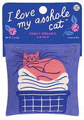 Blue Q Catnip - Cute Cat Toys for Biting with Funny Graphics -I Love My Cat - color: I Love My A'hole Cat