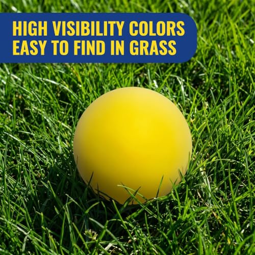 Indestructible Solid Rubber Ball for Dog, 3 Pack 2.5In