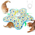 Interactive Touch Activated Hide and Seek Cat Toys for Indoor Cats, Green - color: Green