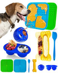 6 Value Pack Enrichment Toys for Dogs Lick Mat, Frozen Bone Power Chew & Frozen Dog Puzzle Toy, Treat Dispensing Slow Feeder Dog Enrichment Toys to Keep Them Busy for Stimulating & Cognitive Toys - color: Blue-Green-Klein-Yellow