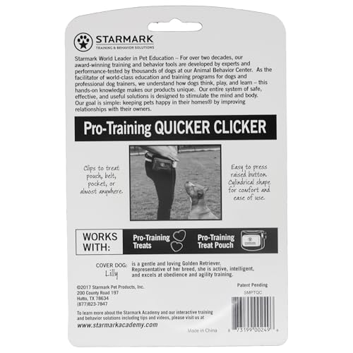 Starmark Pro-Training Quicker Clicker for Dog Training