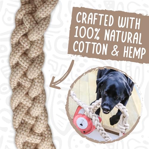 HuggleHounds Durable, All-Natrual Rope Knotties, Dog Toy - color: Bunny, size: Regular