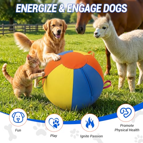 Herding Ball for Dogs, Herding Ball for Australian Shepherd 18"/22" Dog Toy - size: Small