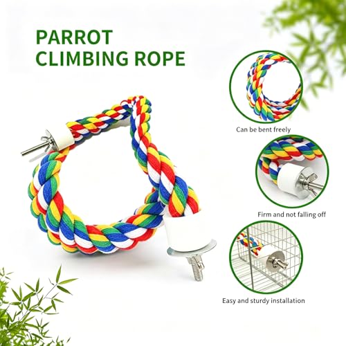 Bird Perch,Bird Rope Perch & Rope Perch 24‘’/41''