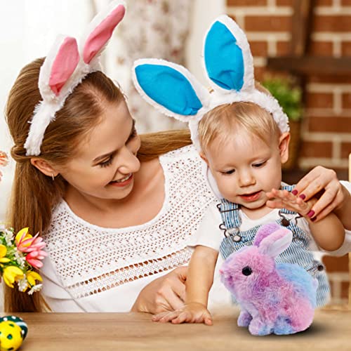 Easfan Pink Jumping Bunny Interactive Talking Plush Toy for Kids - style: Bunny