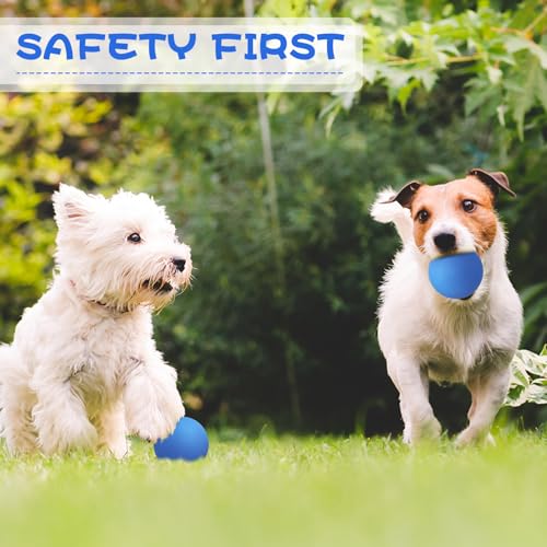 Hiboom 15 Pack Natural Rubber Dog Tennis Balls for Fetch, Blue - color: Blue