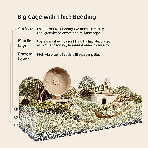 Niteangel Aspen Shaving Hamster Bedding: 30L Absorb Odors & No Dust - size: 30L - 8mm