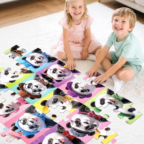 Jumbo Floor Puzzle for Kids,48 Piece Panda Jigsaw Puzzle Ages 3-8 - style: Panda