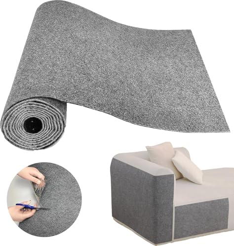 Cat Scratch Couch Furniture Protector, Self-Adhesive Scratch Pad - color: Light Grey, size: 39.3x15.8Inch