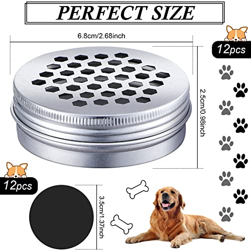 Oudain 12 Pack Dog Scent Work Tins, Hexagon - style: Hexagon