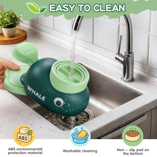 Interactive Dog Toys & Cat Toys for Indoor Cats, Dog Puzzle Toy Slow Feeder Bowl, Puppy Enrichment Toys, Interactive Cat Toys, Dog Feeder Puzzle Toy for Smart Dogs to Keep Them Busy - color: Whale-Green