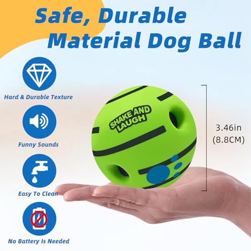 Dog Toys Ball, Interactive, M, 3.46 in (8.8 cm) - color: Classic, size: M 3.46 in (8.8 cm)