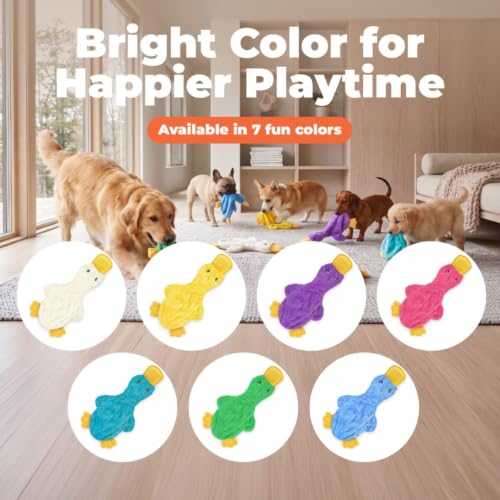 Best Pet Supplies Interactive Squeaky Dog Toy - Crinkle Duck, Blue - color: Crinkle Duck (Blue), size: Large
