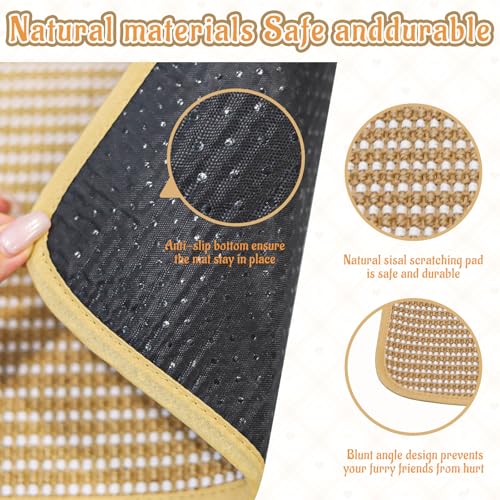 Rabbit Scratching Pad, Sisal Scratching Pad for Bunny, Guinea Pig, Cat. Resting Mats for Cages, Forage Grass Mat Indoor Essentials Accessories - size: TZZB-1PC