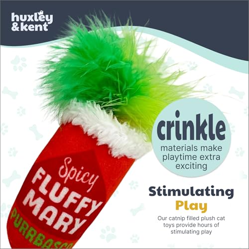 Huxley & Kent Plush Crinkle Catnip Cat Toy, Fluffy Mary, Large - style: Fluffy Mary