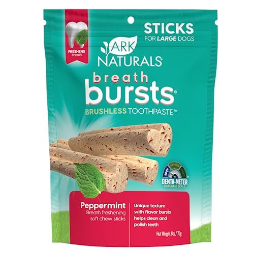 ARK NATURALS Breath Bursts Peppermint Dog Dental Treats, Large Breed (6 oz) - size: 6 Ounce (Pack of 1)