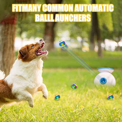 X-Small Dog Tennis Balls Dog Toys Ball 1.72" Pack of 12, Fit Ball Launchers - color: Glow-in-the-dark balll-Dazzling color-12p