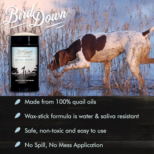 Conquest Scents BirdDown Scent Stick, Dog Training Scent Wax, 2.5 oz - style: Quail