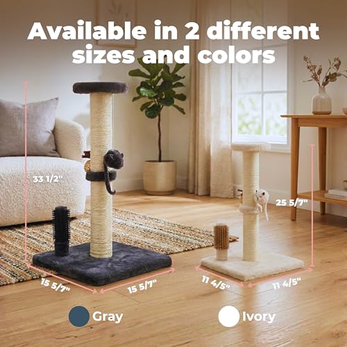 Best Pet Supplies Catify Cat Scratching Post - Gray H: 33" - color: Gray Scratching Post - H: 33"