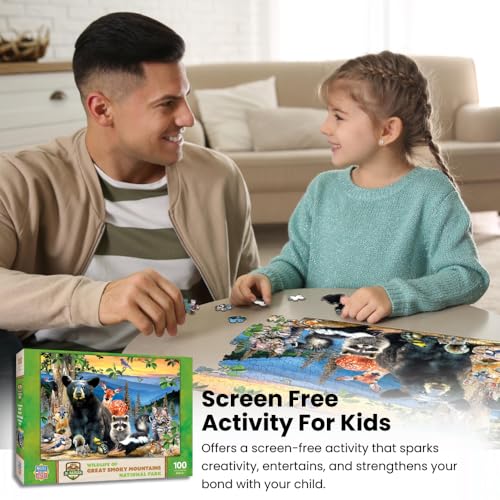 MasterPieces 100 Piece Jigsaw Puzzle for Kids - Audubon Spring Gathering-14"x19" - style: Audubon
