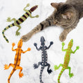 CiyvoLyeen Plush Lizard Catnip Toys for Indoor Cats 4 Pack - style: 4 Lizards