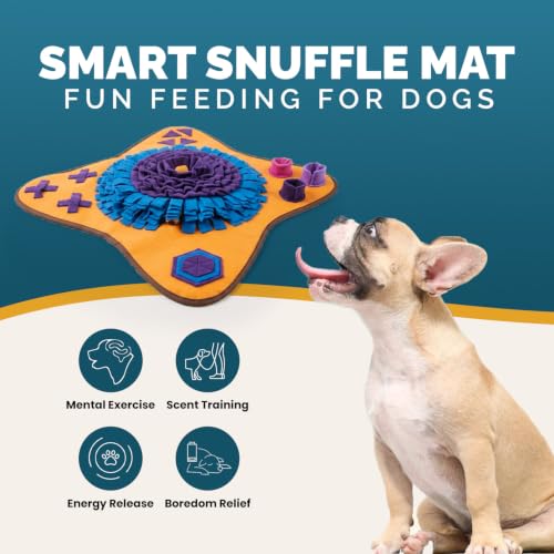 PET ARENA Adjustable Dog Snuffle Mat, Interactive Feeding Enrichment Toy - color: Large Colorful - Snuffle mat