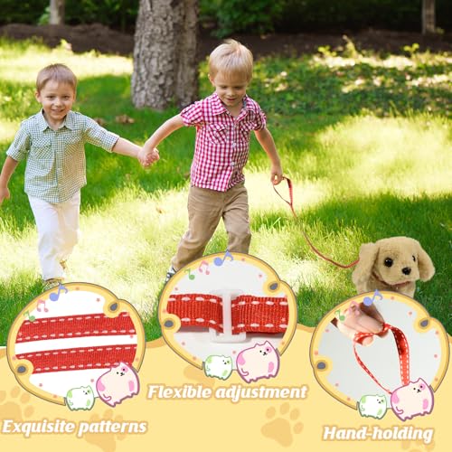 Plush Toys Walking Dog Toys that Can Walk, Bark and Wag Tail,Interactive Electronic Pet Toys Puppy with Leash,Easter Christmas Birthday Gift for Toddlers Kids - color: Golden Hair