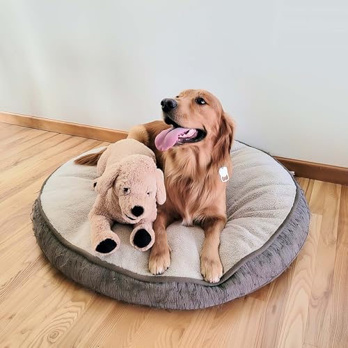 LotFancy Dog Stuffed Animals, 26'' Cuddly Golden Retriever Stuffed Animals, Dog Plush Toy, Large Stuffed Dogs for Birthday, Beige (Pack of 3) - color: Beige, size: 26 inch (Pack of 3)