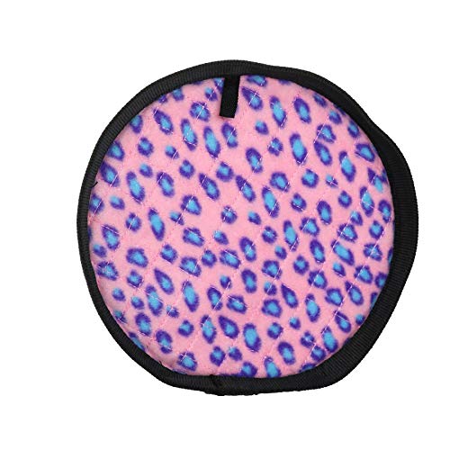 TUFFY® 2 Pack Ultimate Flyer Ultra Durable Plush Dog Toys - color: 2PK Pink Leopard Flyer