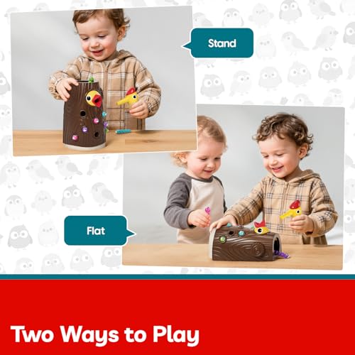 TOP BRIGHT Montessori Toys for 2 Year Old, Magnetic Bird Feeding Game