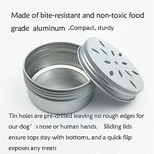 CHENGXINWENHUA Dog scent Work tins 8 Pack with 2 Magnetic，Dog Scent Training Box，Dogs Nose Work containers