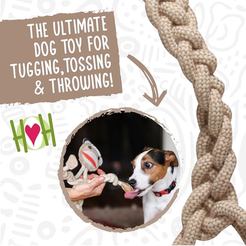 HuggleHounds Durable, All-Natrual Rope Knotties, Dog Toy - color: Duck, size: Regular