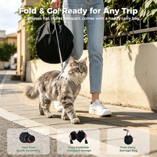PAWZ Road Outdoor Cat Tunnel Portable Catio 2 in 1 Cat Tent & Play Tunnel - size: M