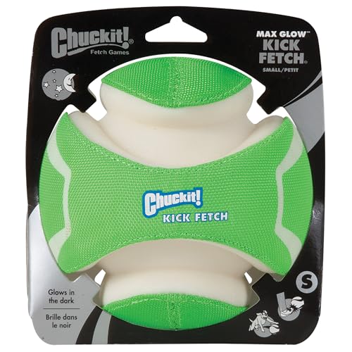 ChuckIt! Kick Fetch Dog Toy Ball, Glow In The Dark, Small - size: Small, style: Max Glow