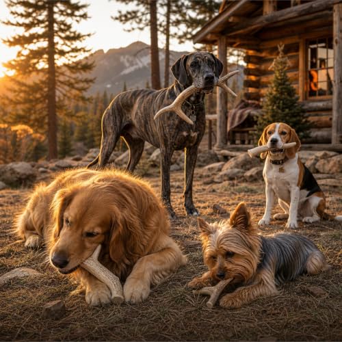 WhiteTail Naturals Monster XXL Whole Deer Antler for Giant Dogs - 7-8" - size: Jumbo (Pack of 1)