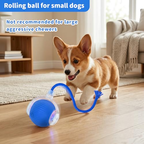 Cat Toys for Indoor Cats Smart Automatic Bal Moving Chase Dogs Toy, Blue - color: A2-Blue