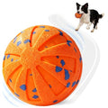 Self-Moving Rolling Dog Ball, Interactive Toy, Rechargeable - color: Energetic Orange
