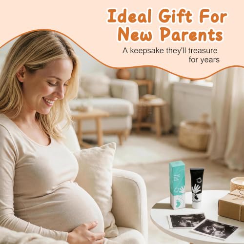 Baby Hand and Footprint Paint with Sponge Head, Washable Paint, Black - color: Black