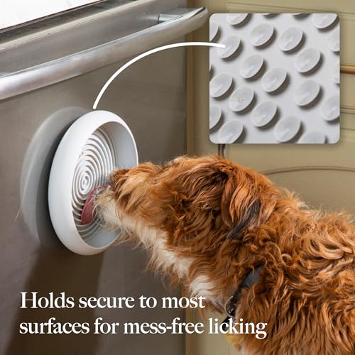 LAY LO Dog Slow Feeder – Combination Lick Mat & Food Bowl | Slow Eating Dog Bowl for Anxiety Relief | BPA-Free, Dishwasher Safe | Includes Live Trainer Support
