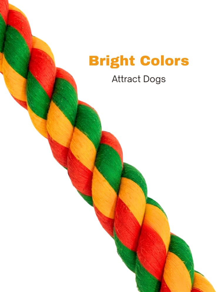 Figure-8 Rope Dog Toy for Large Dogs, Heavy-Duty Tug Toy - 2 Count - size: 2-Pack Set