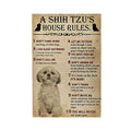 WZVZGZ A Shih Tzu House Rules for Fan Dog 500 Piece Format Jigsaw Puzzle Adults Kids - Childhood Education Wooden Cartoon Toys