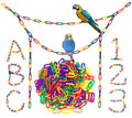 200Pcs Rainbow C-Clips Plastic Chain Links for Birds & Small Pets - color: Rainbow, size: 200Pcs