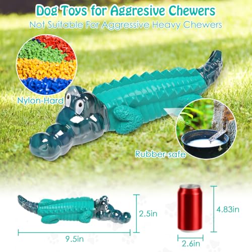 Jeefome Dog Toys for Aggressive Chewers - color: Blue