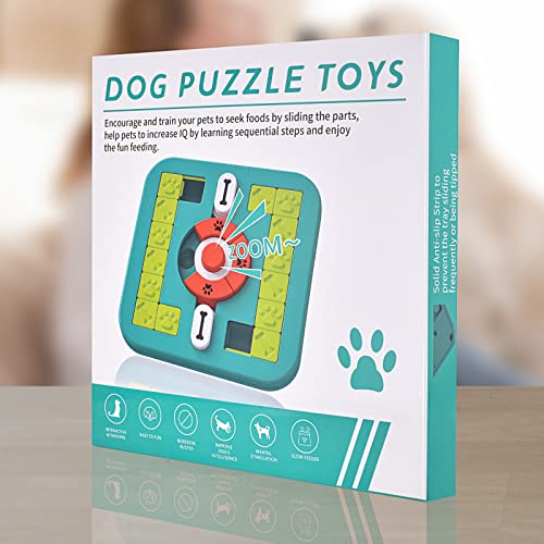 PETSTA Dog Puzzle Toys, Treat Dispensing Dog Enrichment Toys for IQ Training and Brain Stimulation, Interactive Mentally Stimulating Toys as Gifts for Puppies, Cats, Dogs (M-Level 3) - color: M-Level 3