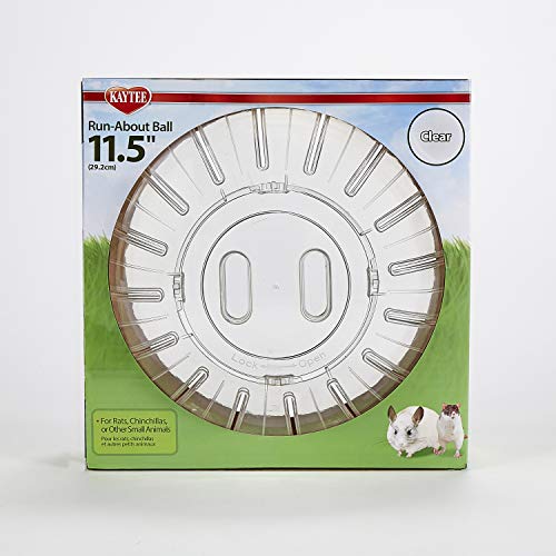 Kaytee 11.5" Clear Run-About Exercise Ball for Hamster & Gerbil Pets - color: Clear, size: 11.5"