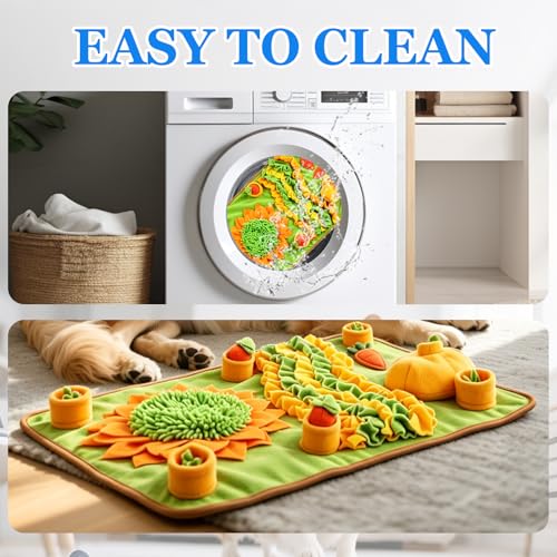 Sunflower Pet Snuffle Mat for Dogs & Cats Non-Slip Interactive Foraging Pad