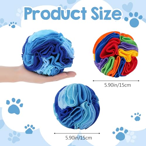 2 Pcs Interactive Dog Toys to Keep Them Busy Snuffle Ball for Dogs Stress Relief Dog Puzzle Toy DogEnrichment Toys Pet Snuffle Ball for Pet Foraging Game Anxiety Relief Enhance Sniffing