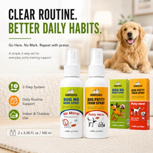 Dog Housebreaking Spray Duo for Indoor and Outdoor Potty Areas - size: 200ml